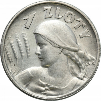 II RP 1 złoty 1925. kropka st.2-