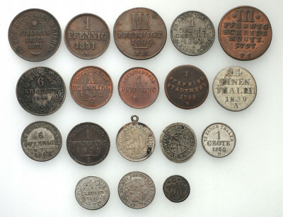 Niemcy, zestaw 18 monet