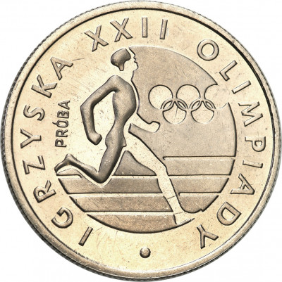 PRÓBA Nikiel 20 zł 1980 Igrzyska XXII Olimpiady