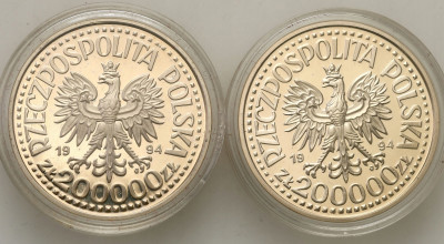 200000 zł 1994 Zygmunt Stary popiersie + półpostać