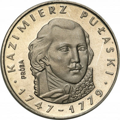 PRÓBA Nikiel 100 złotych 1976 Kazimierz Pułaski