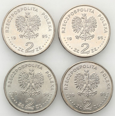 2 złote 1995 Olimpiada Ateny - zestaw 4 sztuk