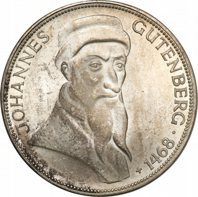 Niemcy 5 marek 1968 G Karlsruhe Johannes Gutenberg
