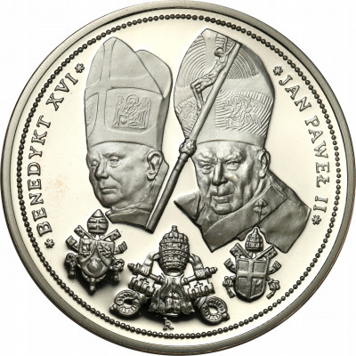 Medal Papież Jan Paweł II + Benedykt XVI st.L