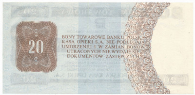 Banknot 20 dolarów 1979 (Pewex) PeKaO st.1