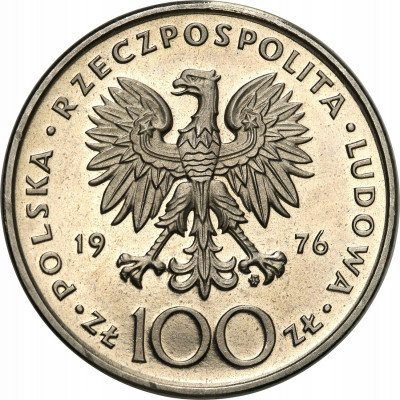 PRÓBA Nikiel 100 złotych 1976 Kazimierz Pułaski