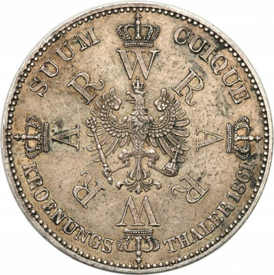 Niemcy Prusy TALAR koronacyjny 1861 st.2-