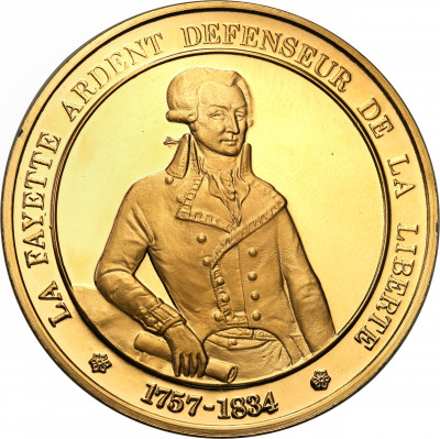 Francja medal La Fayette SREBRO
