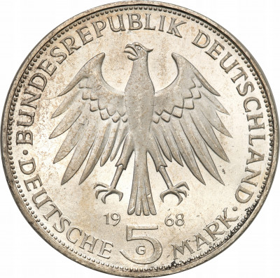 Niemcy 5 marek 1968 G Karlsruhe Johannes Gutenberg