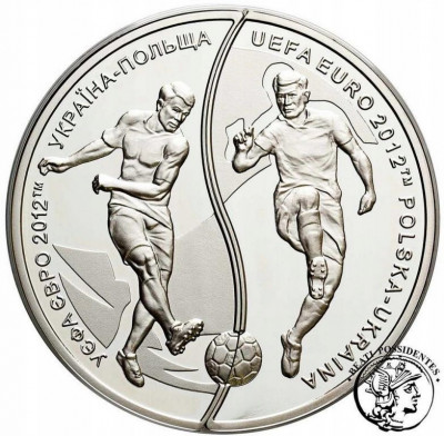 10 złotych + 10 hrywien EURO 2012 POLSKIE st.L/L-