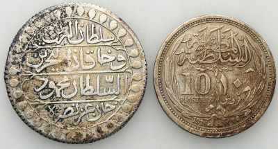 Egipt 10 piastre 1916, Turcja 2 zolota, 2 szt.