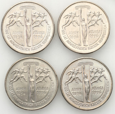 2 złote 1995 Olimpiada Ateny - zestaw 4 sztuk