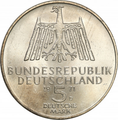 Niemcy 5 marek 1971 D, Monachium, Albrecht Durer
