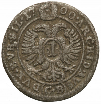 Polska Śląsk 1 Krajcar 1700 CB Brzeg st.3