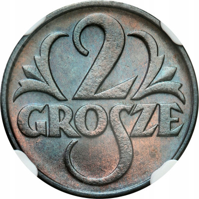 II RP. 2 grosze 1936 NGC MS67 RB (MAX)