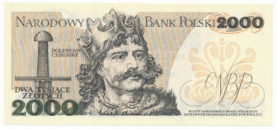 Banknot 2000 złotych 1982 seria BP st.1