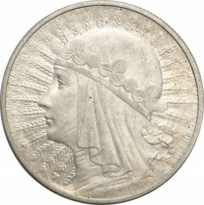 10 złotych 1932 głowa kobiety bez znaku