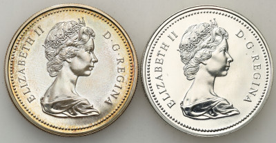 Kanada. Dolar 1973 + 1974 - zestaw 2 sztuk