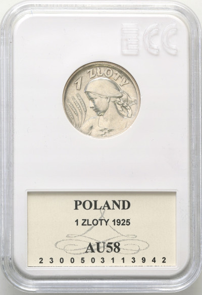 II RP. 1 złoty 1925 GCN AU58