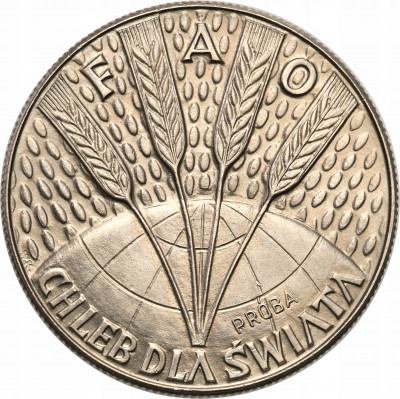 PRÓBA CuNi 10 złotych 1971 FAO chleb