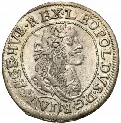 Węgry, Leopold I, 6 krajcarów 1673 KB