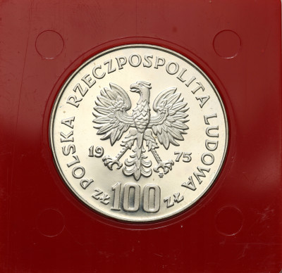 PRÓBA Ag 100 złotych 1975 Zamek Królewski