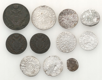 Europa, Polska. Zróżnicowany zestaw 11 monet