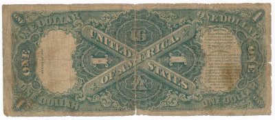 USA. 1 dolar 1917 large size