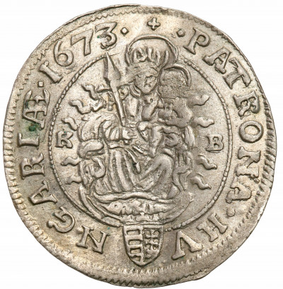Węgry, Leopold I, 6 krajcarów 1673 KB