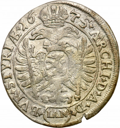 Austria. Leopold. 6 krajcarów 1675 – odmiana IAN