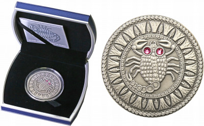 Białoruś 20 rubli 2009 Znaki zodiaku – Skorpion