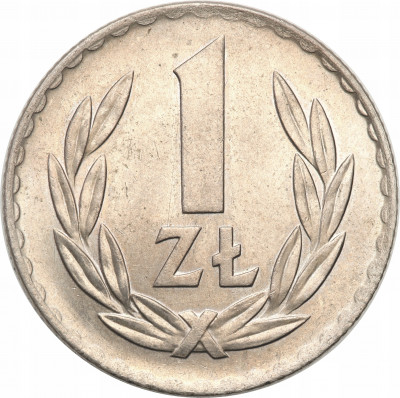 PRL. 1 złoty 1949 miedzionikiel - PIĘKNE