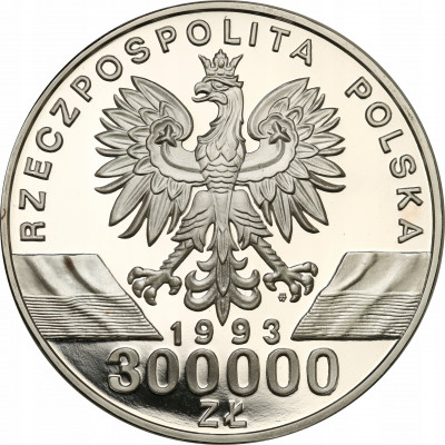 III RP. 300.000 złotych 1993 Jaskółki
