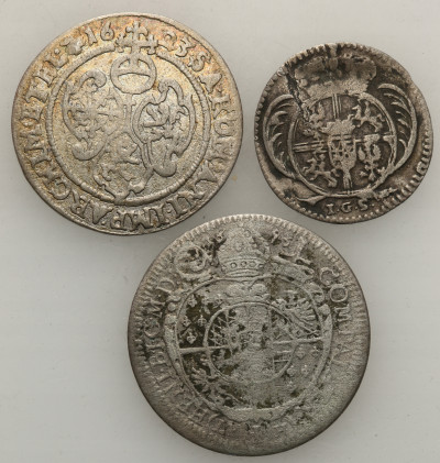 Europa/ Śląsk. Zestaw srebrnych monet XVII-XVIII w