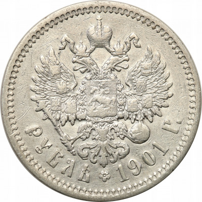 Rosja, Mikołaj II. Rubel 1901 Petersburg