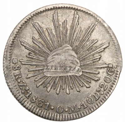 Meksyk 8 Reali, 1831 OM, Zacatecas