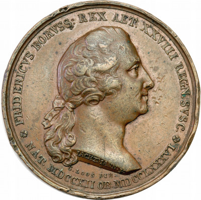 Niemcy, Prusy. Fryderyk II. Medal 1712-1786