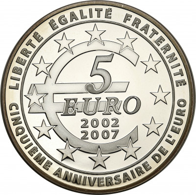 Francja. 5 euro 2007 Siewca