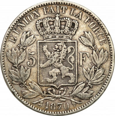 Belgia. 5 franków 1876 st.3