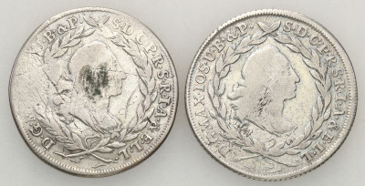 Niemcy, Bawaria 20 krajcarów 1773-1774, 2 szt.