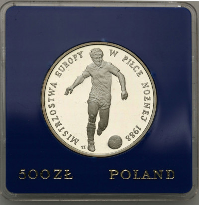 PRL. 500 złotych ME w Piłce Nożnej 1987