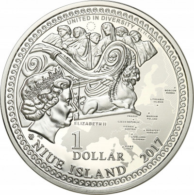 Niue 1 dolar 2017 Szlak Bursztynowy – Akwileja