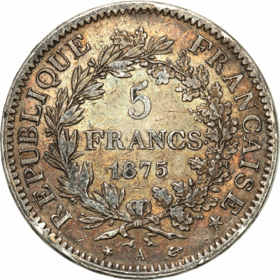 Francja 5 Franków 1875 st.2