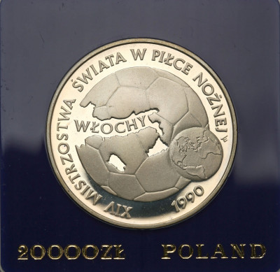 PRL. 20 000 złotych 1989 FIFA Włochy st.L