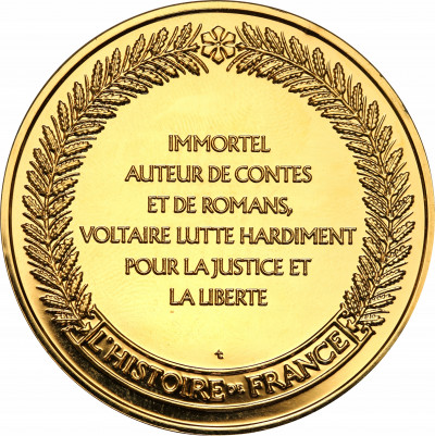 Francja medal Voltaire SREBRO