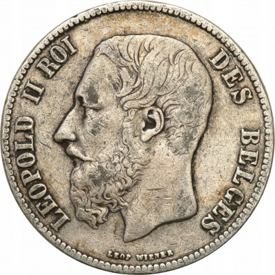 Belgia. 5 franków 1876 st.3