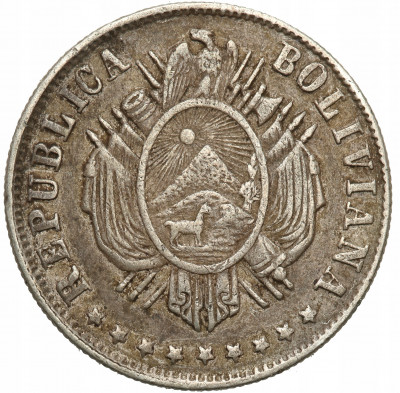 Boliwia 20 centaros 1878 st.3