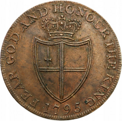 Wielka Brytania 1/2 Penny Token 1795 st.2
