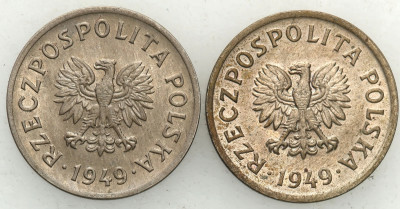 PRL 10 groszy 1949 miedzionikiel lot 2 sztuk