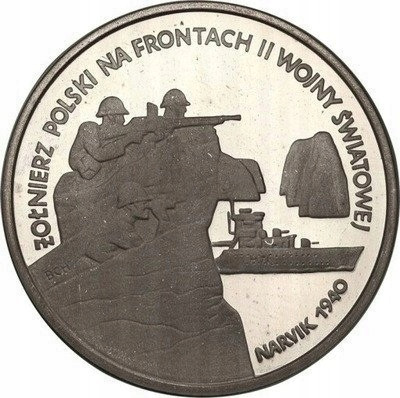 III RP. 100 000 złotych 1991 Narvik